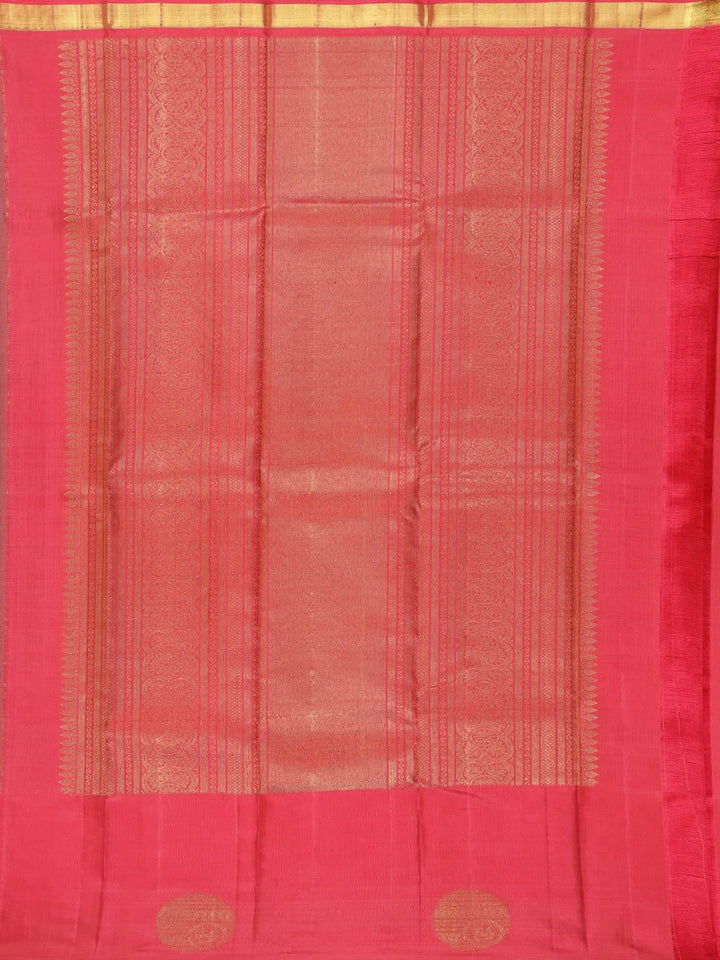 Sky Blue Checkered Woven Pure Kanchipuram Silk Saree - Diadem