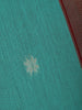 Sky Blue Floral Butta Fancy Cotton Saree - Diadem