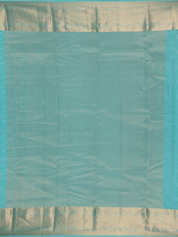 Sky Blue Floral Butta woven Silk Saree - Diadem