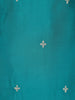 Sky Blue Floral Designed Cotton Salwar Suit - Diadem