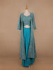 Sky Blue Floral Designed Georgette Palazzo Salwar Suit - Diadem