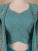 Sky Blue Floral Designed Georgette Palazzo Salwar Suit - Diadem