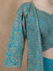 Sky Blue Floral Designed Georgette Palazzo Salwar Suit - Diadem