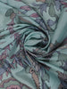Sky Blue Floral Printed Chiffon Saree - Diadem