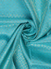 Sky Blue Floral Woven Pure Kanchipuram Silk Saree