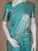 Sky Blue Floral Woven Pure Kanchipuram Silk Saree