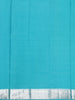 Sky Blue Floral Woven Pure Kanchipuram Silk Saree
