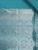 Sky Blue Floral Woven Pure Kanchipuram Silk Saree