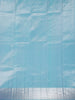 Sky Blue Floral Woven Pure Kanchipuram Silk Saree - Diadem