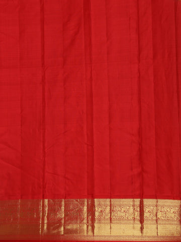 Sky Blue Floral and Checks Woven Pure Kanchipuram Silk Saree - Diadem