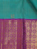 Sky Blue Peacock Woven Pure Kanchipuram Silk Saree - Diadem