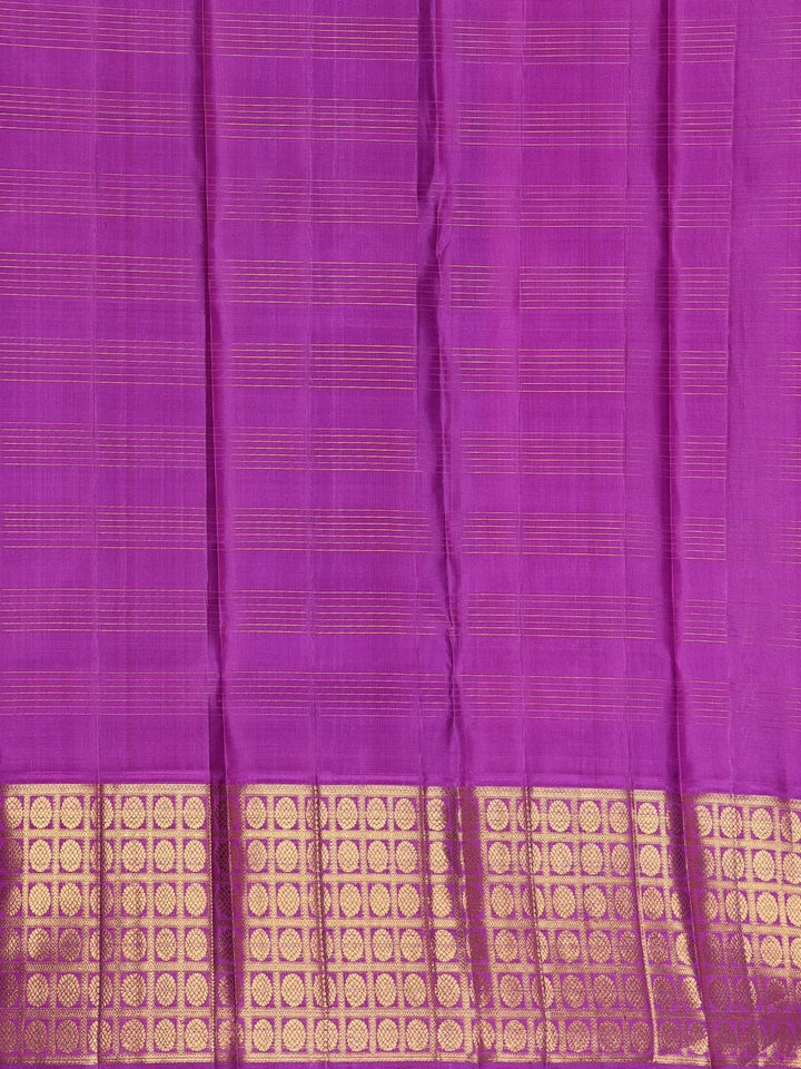 Sky Blue Peacock Woven Pure Kanchipuram Silk Saree - Diadem
