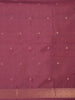 Sky Blue Semi Tussar Silk Abstract Designed Saree - Diadem