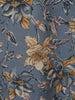 Slate Blue Floral Design Print Rayon Kurti - Diadem