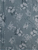 Slate Blue Floral Woven Design Pure Tussar Saree with Thread Embroidered Border