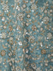 Slate Blue Heavy Sequins and Beads Embroidered Design Tissue Part Wear Palazzo Suit
