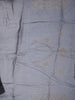Slate Blue Heavy Stone Embellished Design Pure Organza Party Wear Saree with Designer Border