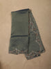 Slate Green Stone Embellished Design Tissue Silk Unstitched Salwar Material with Dupatta
