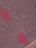 Slate Grey Diamond Butta Woven Design Cotton Saree