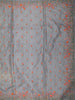 Slate Grey Floral Thread Embroidered Design Pure Tussar Saree with Floral Border