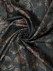 Slate Grey Floral Woven Design Pure Tussar Saree with Sequins Border