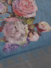 Slate Blue Floral Designed Cotton Saree - Diadem