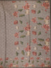 Smoky Grey Floral Design Tussar Silk Saree - Diadem