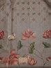 Smoky Grey Floral Design Tussar Silk Saree - Diadem