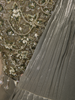 Smoky Green Solid Design Organza Ready to Wear Saree with Designer Blouse