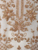 Snow White Floral Sequins and Kartana Beads Embroidered Design Space Silk Palazzo Suit with Matching Dupatta