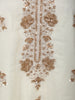 Snow White Floral Sequins and Zari Embroidered Design Space Silk Palazzo Suit with Matching Dupatta