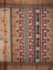 Soft Antique Beige Floral Printed Design Tussar Saree