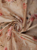 Soft Antique Beige Floral Printed Design Tussar Saree