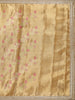 Soft Antique Gold Floral Zari Woven Design Tissue Designer Saree with Sequins Border