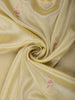 Soft Antique Mustard Gold Solid Design Tissue Organza Fancy Saree with Designer Border
