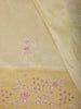 Soft Antique Mustard Gold Solid Design Tissue Organza Fancy Saree with Designer Border