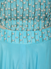 Soft Aqua Blue Heavy Beads Embroidered Design Satin Lehenga with Dupatta