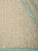Soft Aqua Blue Heavy Sequins Embroidered Design Net Designer Saree with Designer Border