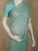 Soft Aqua Blue Heavy Sequins Embroidered Design Net Designer Saree with Designer Border