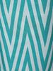 Soft Aqua Blue zig Zag Printed Design Cotton Straight Cut Salwar Suit
