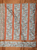 Soft Aqua Green Floral Printed Design Semi Tussar Saree