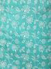 Soft Aqua Mint Blue Floral Printed Design Cotton Salwar Suit with Dupatta