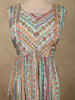 Soft Aqua Sky Blue Floral Printed Design Crepe Peplum Palazzo Suit