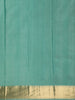 Soft Aqua Teal Blue Butta Zari Woven Design Pure Kanchipuram Silk Saree with Zari Border