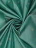 Soft Aqua Teal Blue Butta Zari Woven Design Pure Kanchipuram Silk Saree with Zari Border