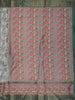 Soft Ash Grey and Olive Green Floral Printed Design Semi Tussar Saree