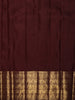 Soft Baby Pink Striped Zari Woven Design Pure Kanchipuram Silk Saree with Contrast Zari Border