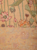 Soft Peach Traditional Lotus Pond Printed Design Pure Tussar Saree with Sequins Border