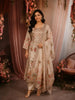 Soft Blush Beige Floral Sequins Embroidered Design Tissue Straight Cut Salwar Suit