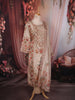Soft Blush Beige Floral Sequins Embroidered Design Tissue Straight Cut Salwar Suit